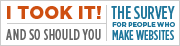 I Took the 2008 Survey